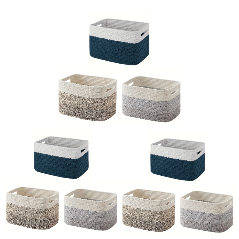 Cestas Decorativas de Corda de Algodão Premium