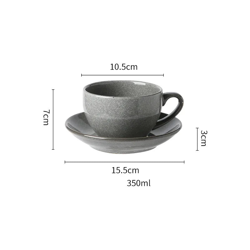 Xícara de Café com Pires em Cerâmica