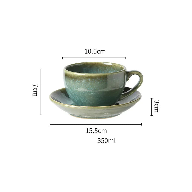 Xícara de Café com Pires em Cerâmica