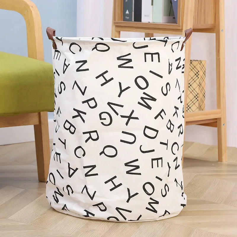 Cesta dobrável para roupas sujas, balde de armazenamento de tecido multifuncional, artigos diversos, brinquedos, organização de roupas, recipiente de armazenamento