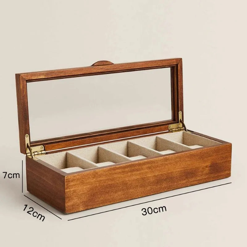 Caixa de Madeira Luxuosa para Relógios