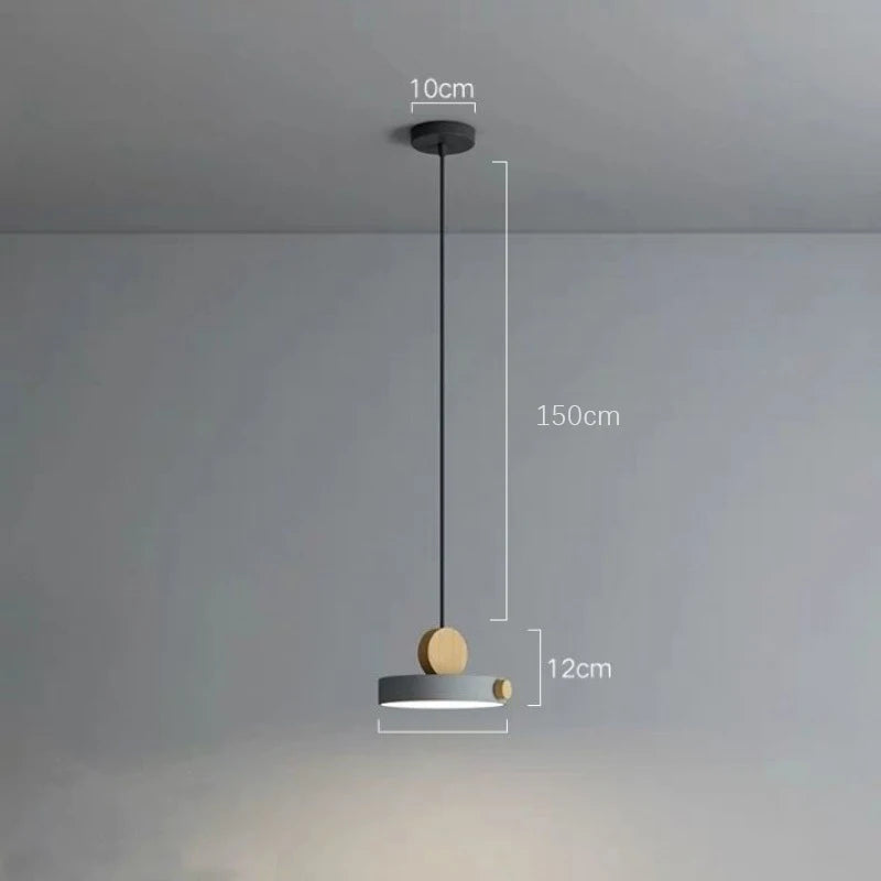 Luminária Pendente Nórdica LED Macaron