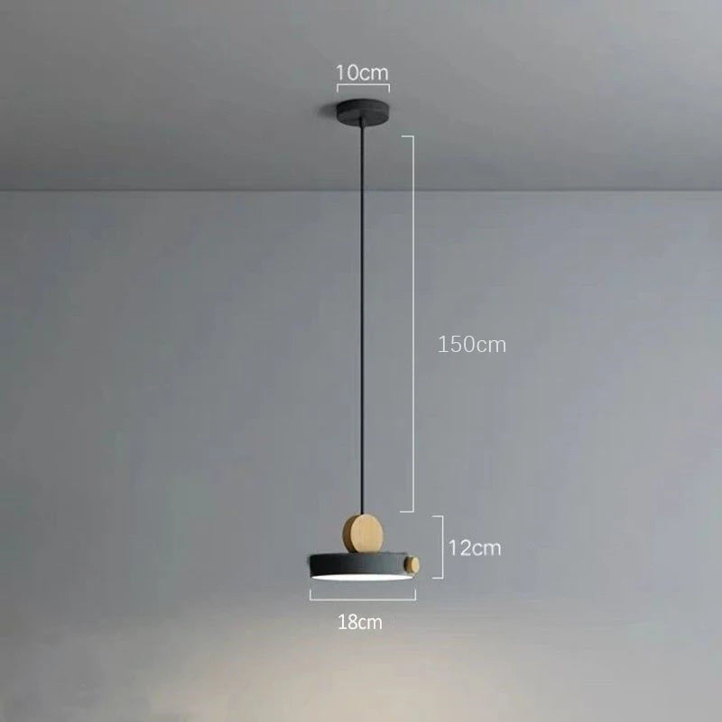 Luminária Pendente Nórdica LED Macaron
