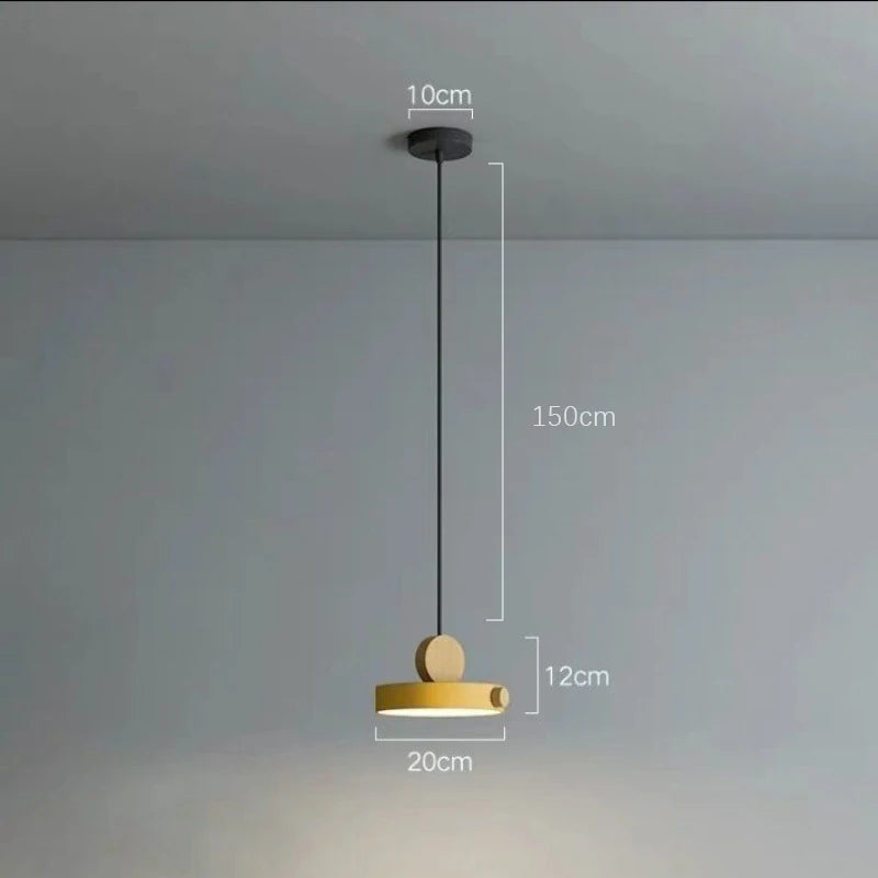 Luminária Pendente Nórdica LED Macaron