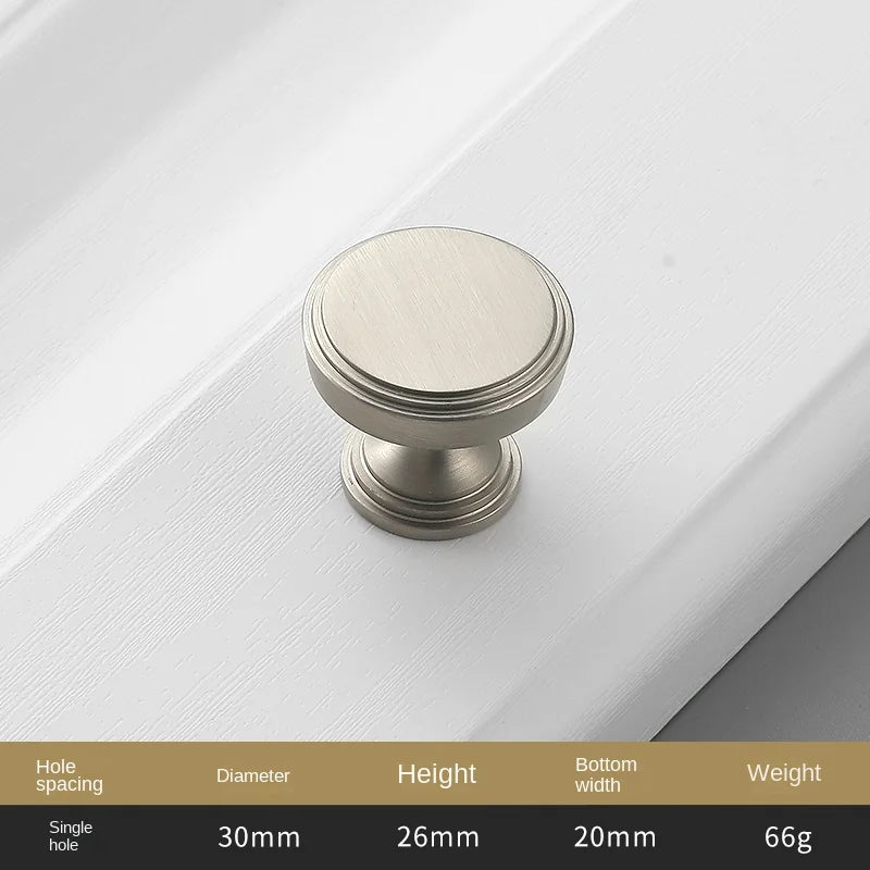 Puxadores de Móveis em Latão Prateado