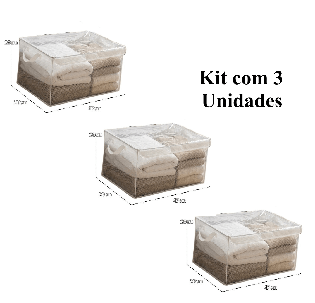 Organizador de Roupas Lumière | PVC Premium com Tampa