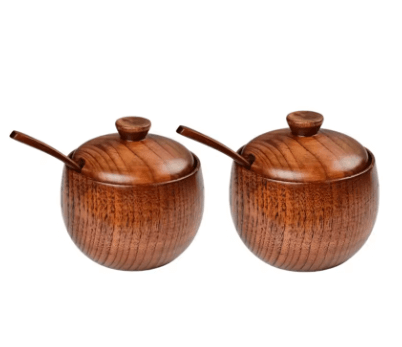 Adega de Madeira com Tampa Para Temperos