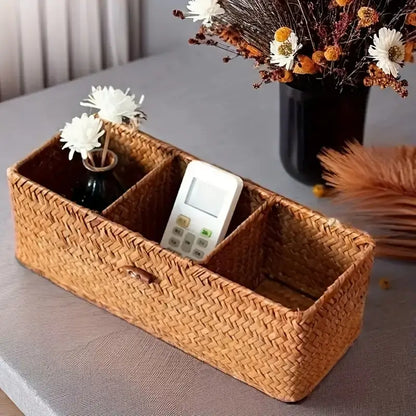 Cesta Organizadora de Ervas Marinhas com 3 Compartimentos