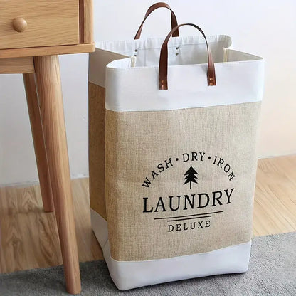 Cesta de Lavanderia Dobrável de Grande Capacidade