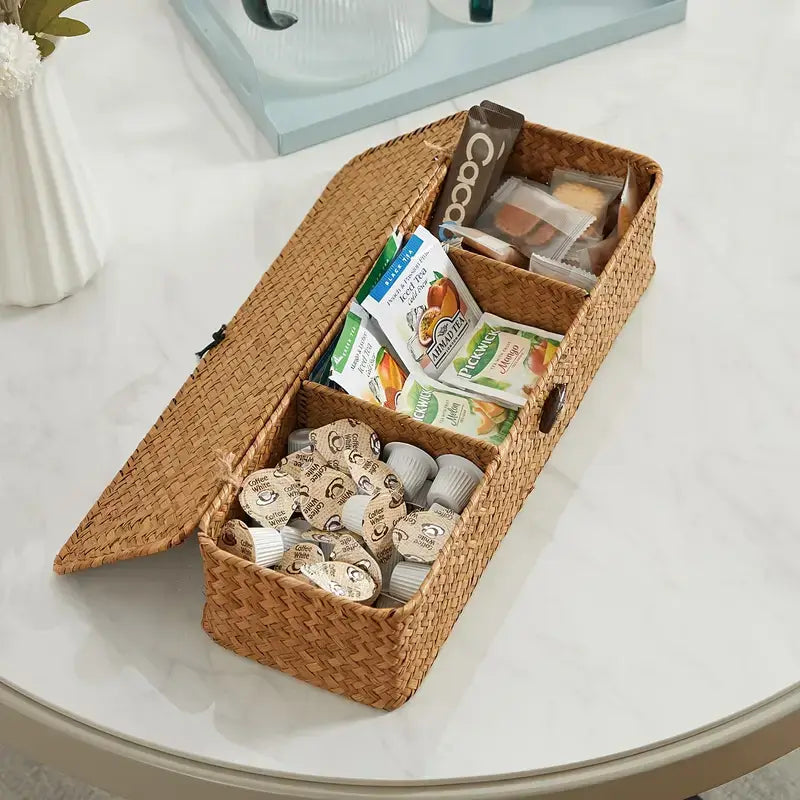 Cesta Organizadora de Ervas Marinhas com 3 Compartimentos