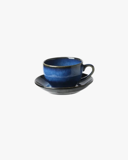 Xícara de Café com Pires em Cerâmica