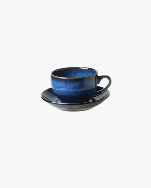 Xícara de Café com Pires em Cerâmica