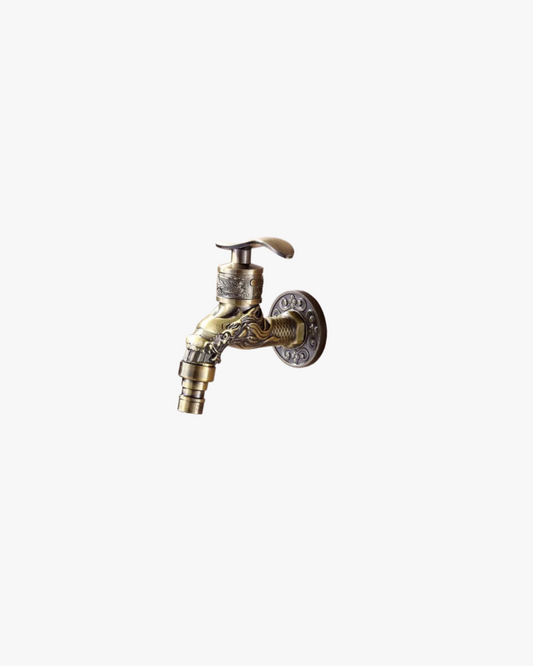 Torneira Decorativa Vintage de Bronze para Jardim