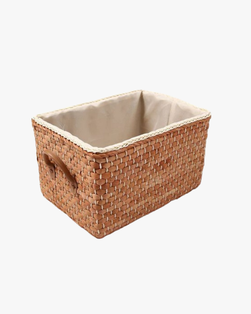Cesta Artesanal de Vime para Organização e Decoração