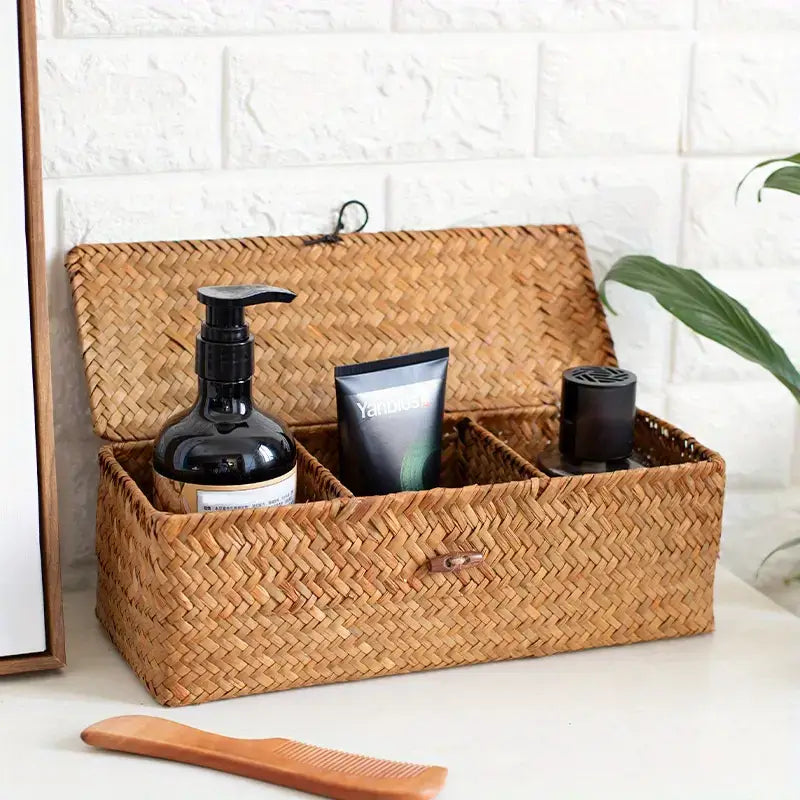 Cesta Organizadora de Ervas Marinhas com 3 Compartimentos