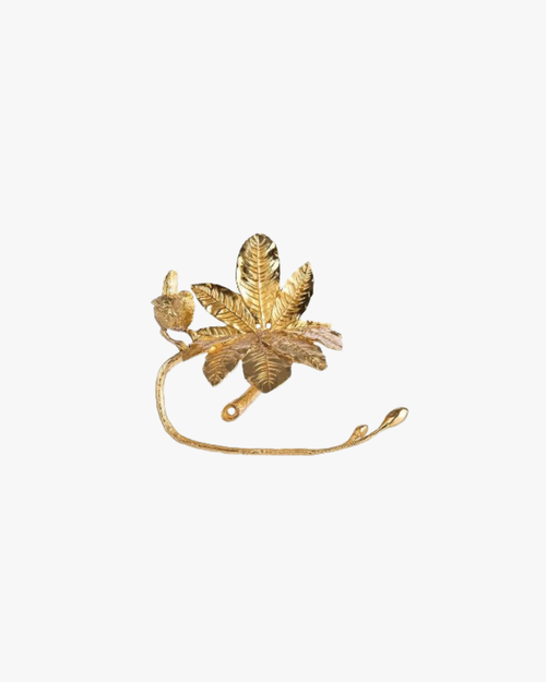 Suporte de Papel Vintage em Bronze com Design de Pássaro
