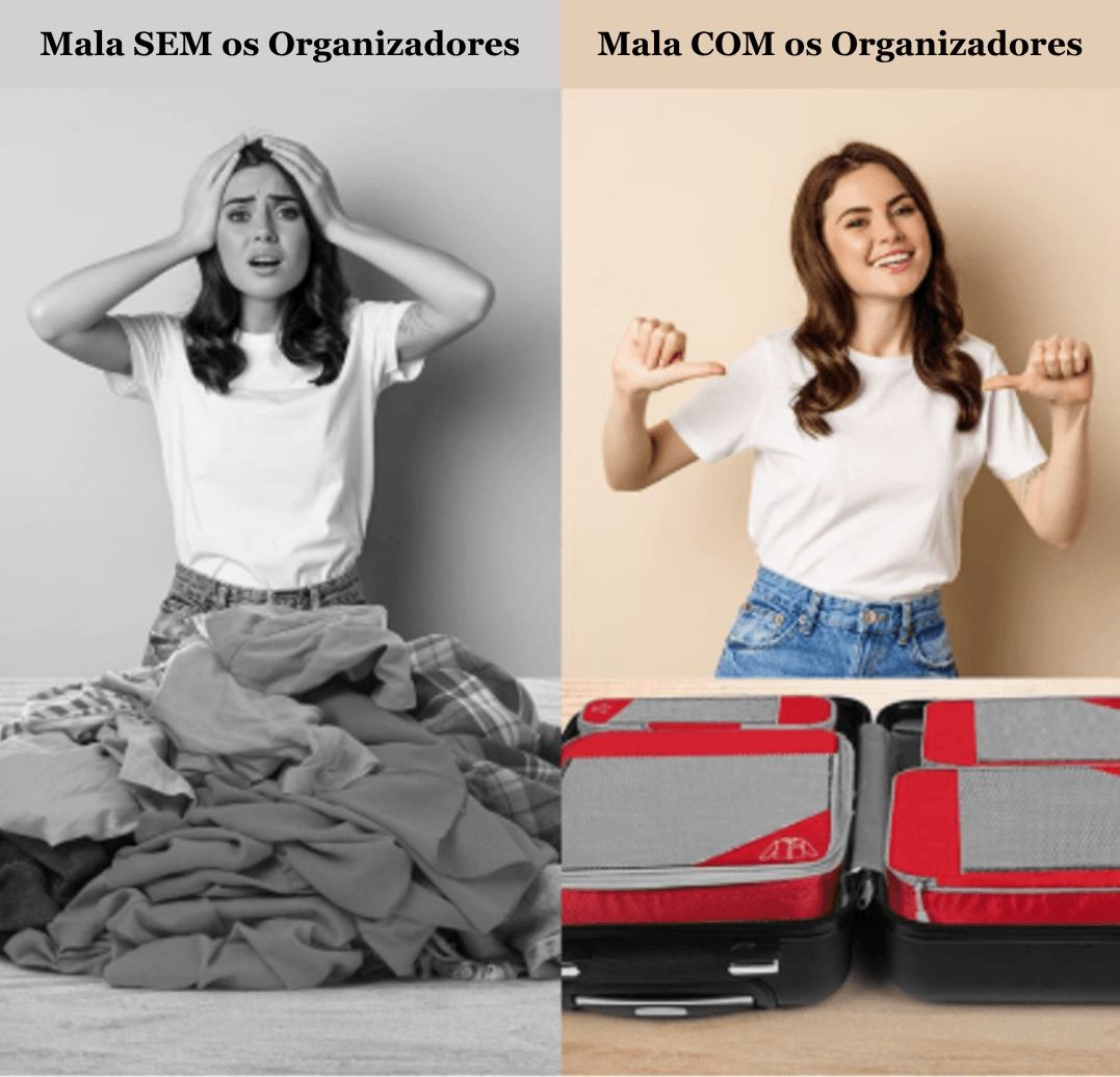 Organizador de Mala Atlas | Compressão de Espaço