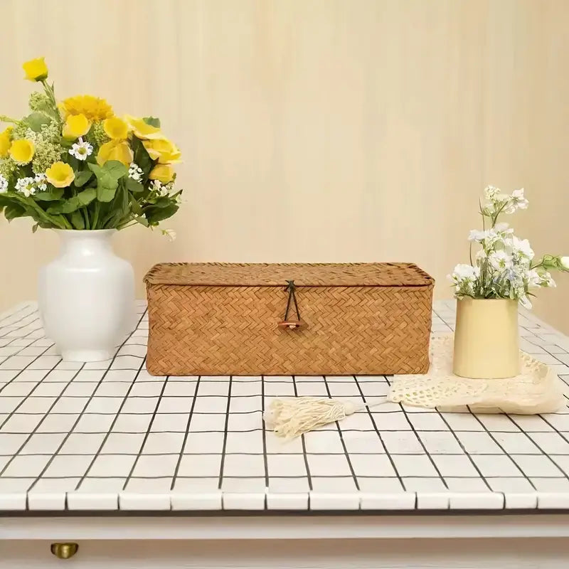 Cesta Organizadora de Ervas Marinhas com 3 Compartimentos