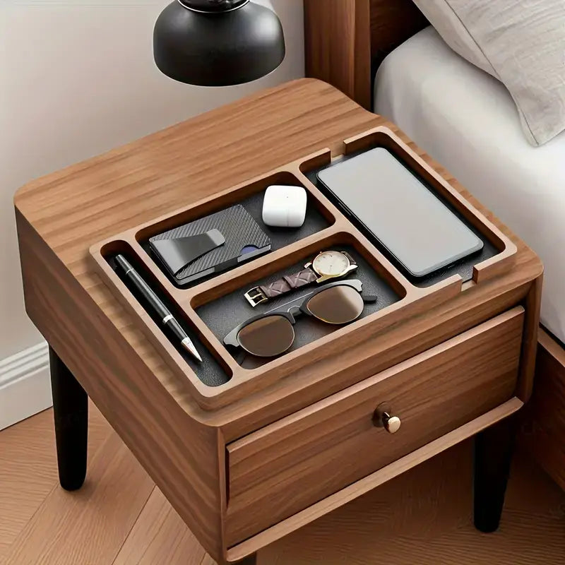 Bandeja Organizadora de Madeira para Escritório