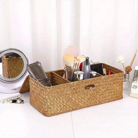 Cesta Organizadora de Ervas Marinhas com 3 Compartimentos