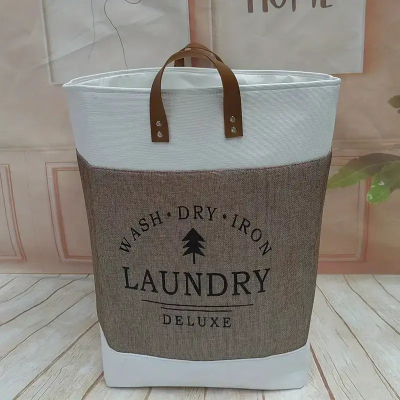 Cesta de Lavanderia Dobrável de Grande Capacidade