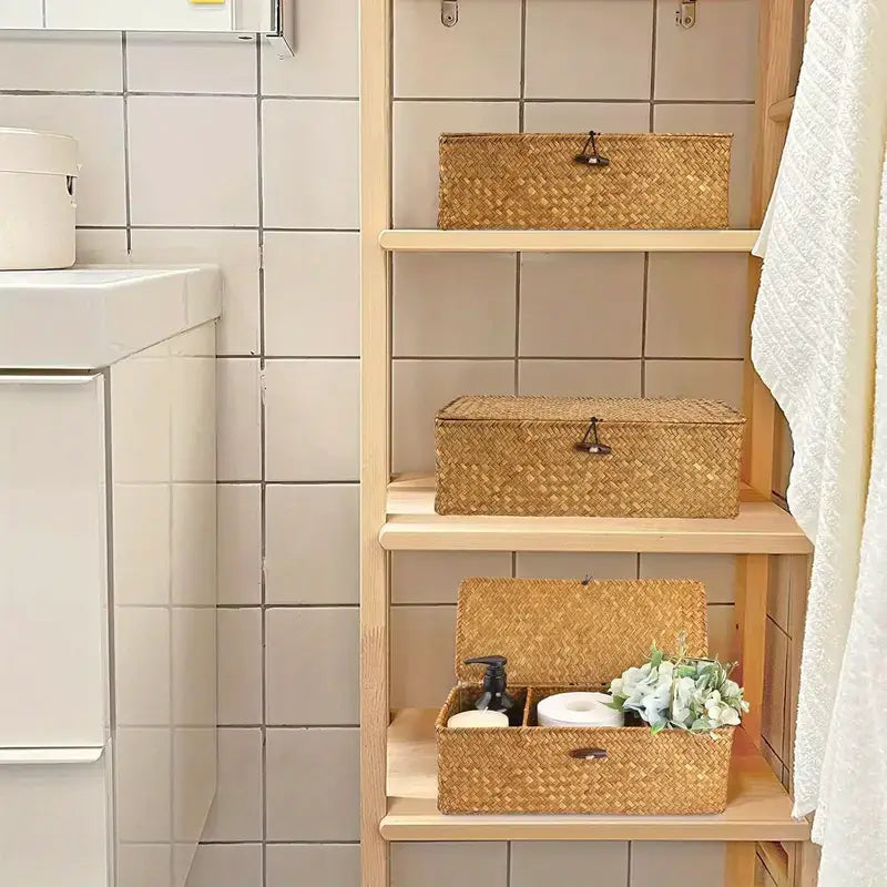 Cesta Organizadora de Ervas Marinhas com 3 Compartimentos