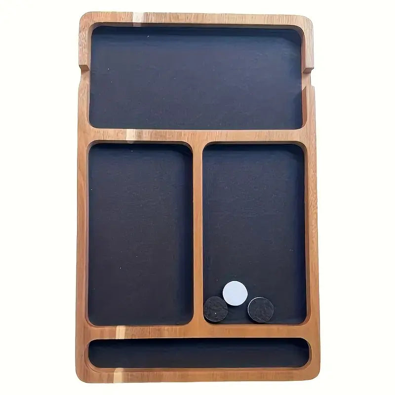 Bandeja Organizadora de Madeira para Escritório