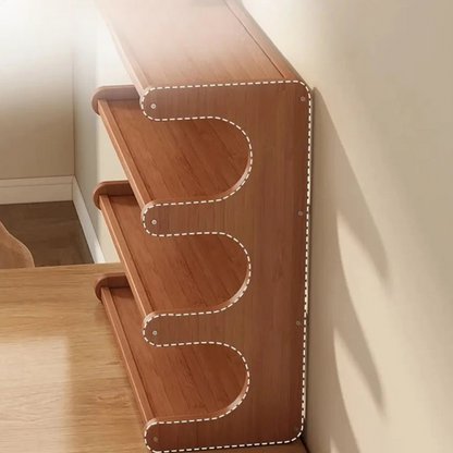 Estante de Mesa em Bambu 2/3 Camadas – Compacta e Elegante