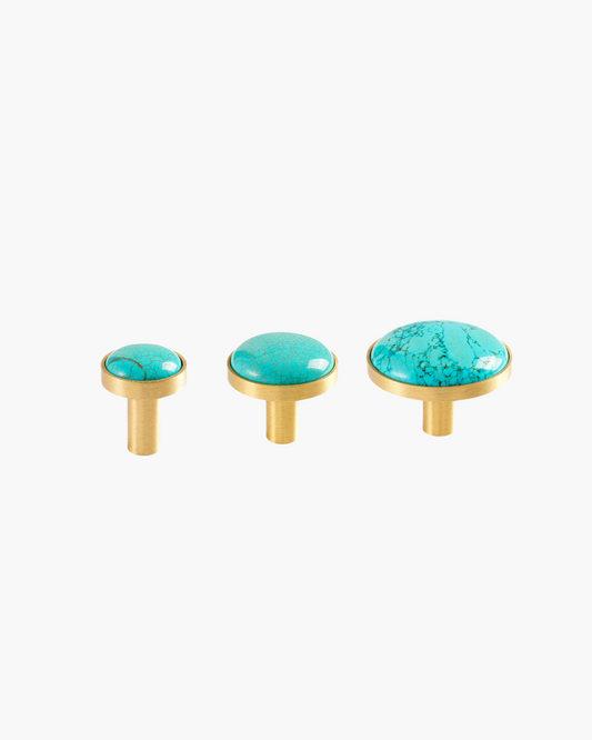 Ganchos de Latão e Pedra Natural - Elegância Nórdica