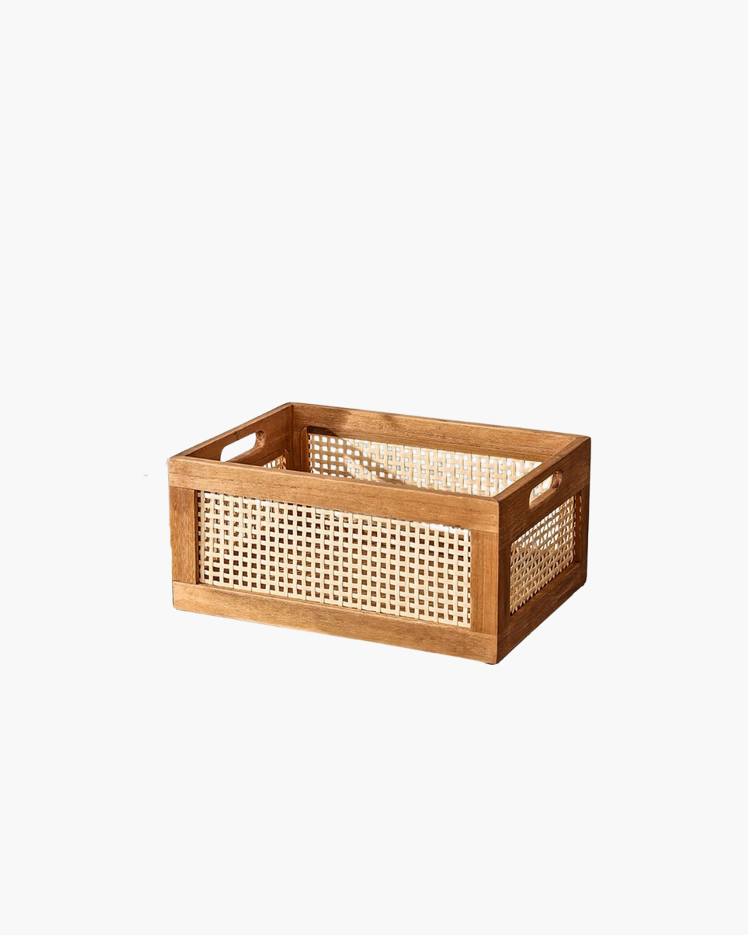 Cesta de Armazenamento Rattan Vintage – Estilo Decorativo