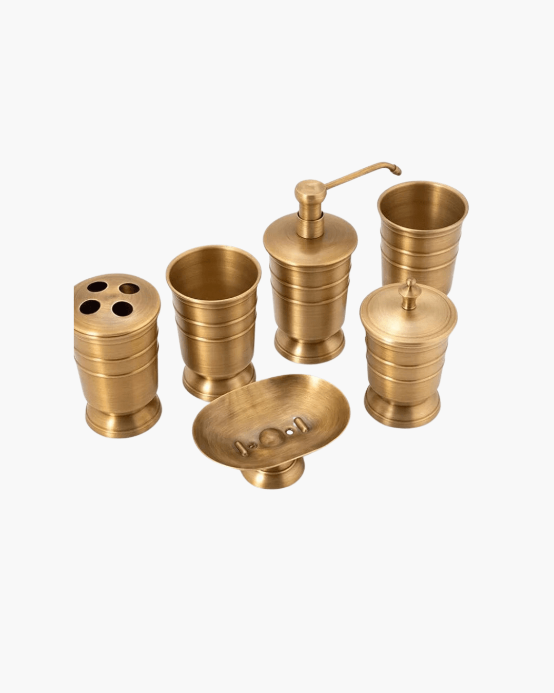 Conjunto de Acessórios de Banheiro em Cobre - 5 Peças