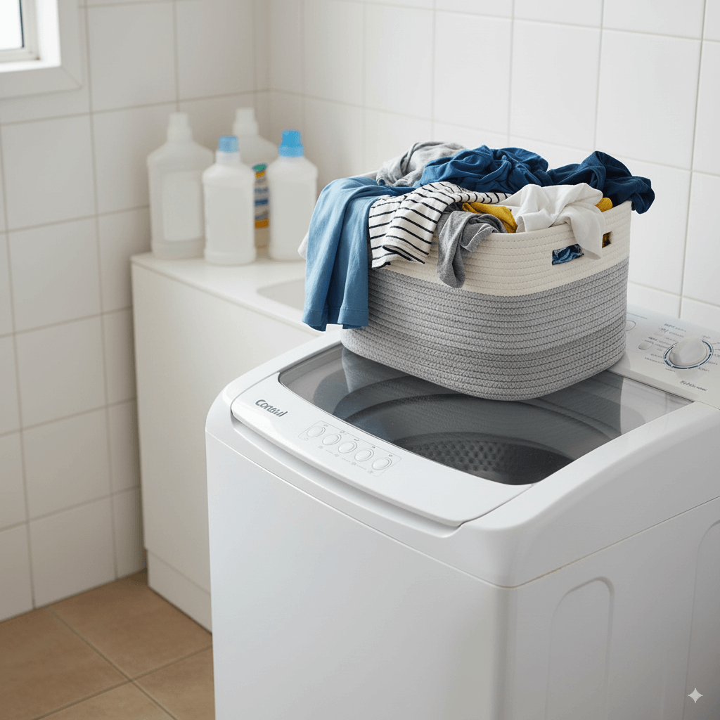 Cestas de Armazenamento em Corda de Algodão Boho Chic