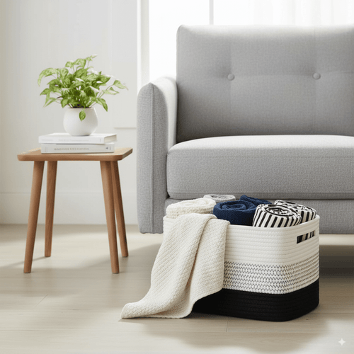 Cestas Decorativas de Corda de Algodão Premium