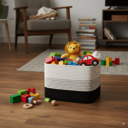 Cestas Decorativas de Corda de Algodão Premium