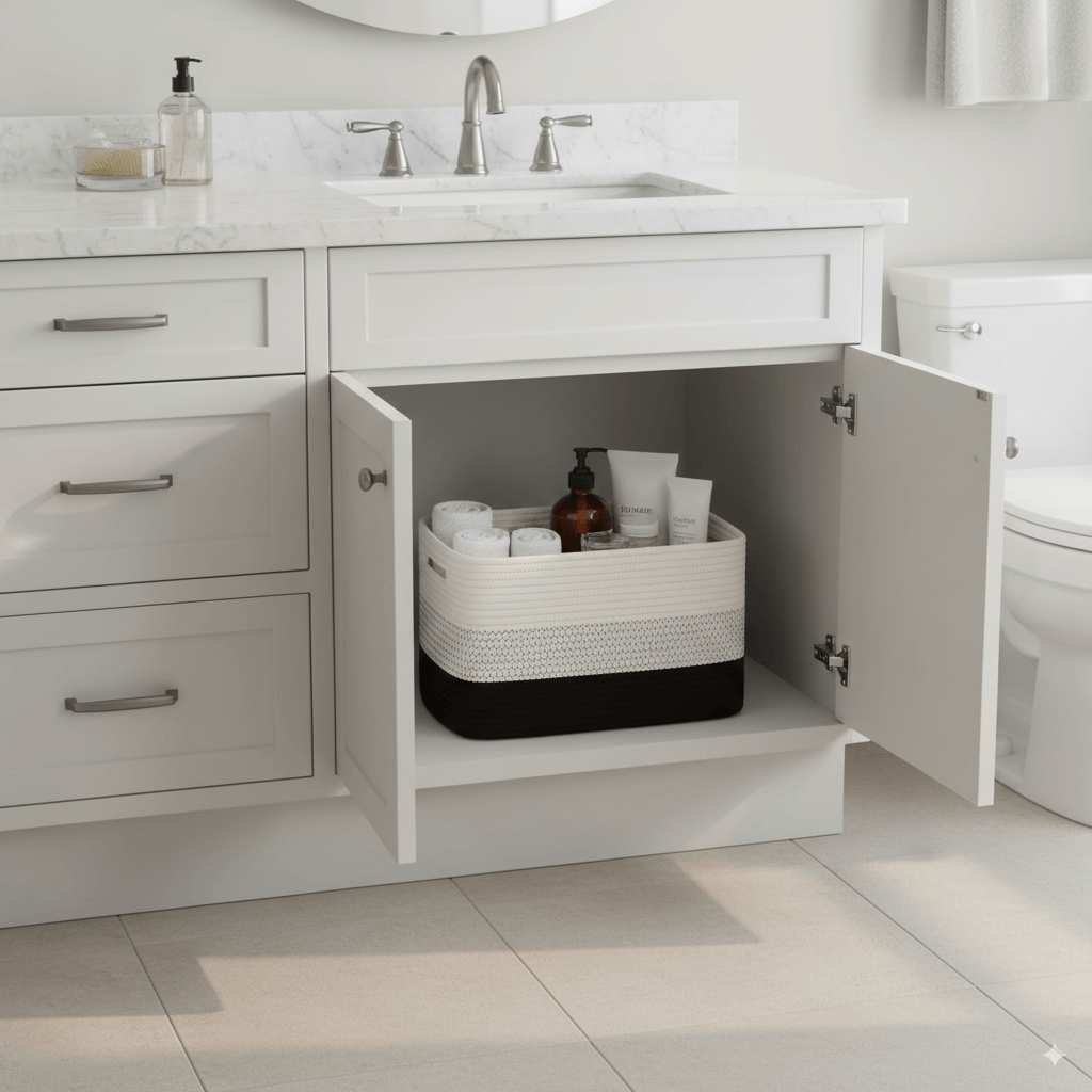 Cestas Decorativas de Corda de Algodão Premium