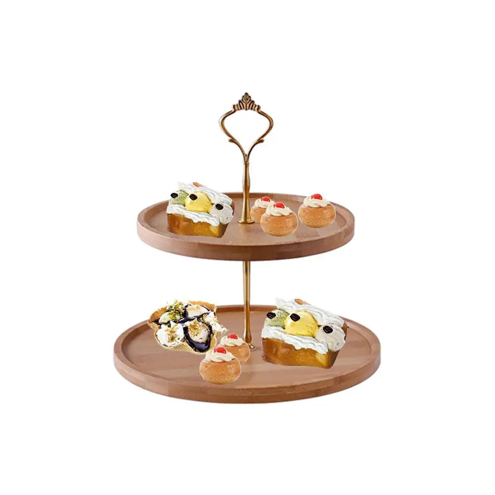 Bandeja de Bambu para Frutas e Sobremesas