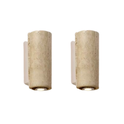 Arandela de Travertino Wabi-Sabi para Ambientes Sofisticados
