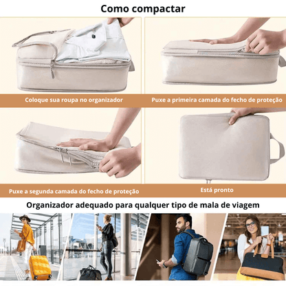 Organizadores de Mala | Kit 6 Peças