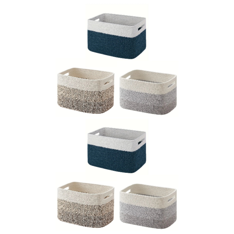 Cestas Decorativas de Corda de Algodão Premium