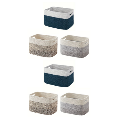 Cestas Decorativas de Corda de Algodão Premium