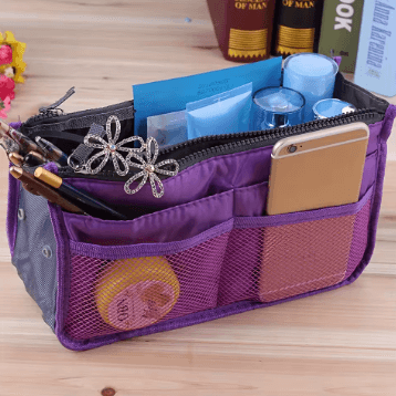 Organizador de Bolsas Com Zíper e Alças