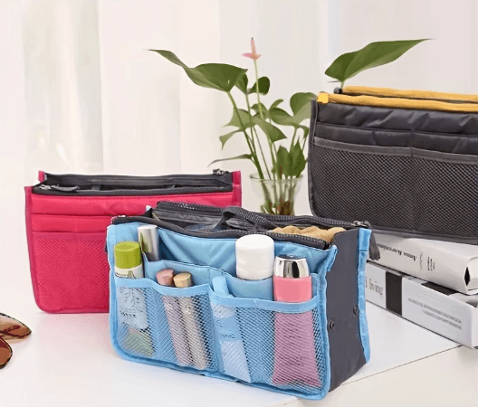 Organizador de Bolsas Com Zíper e Alças