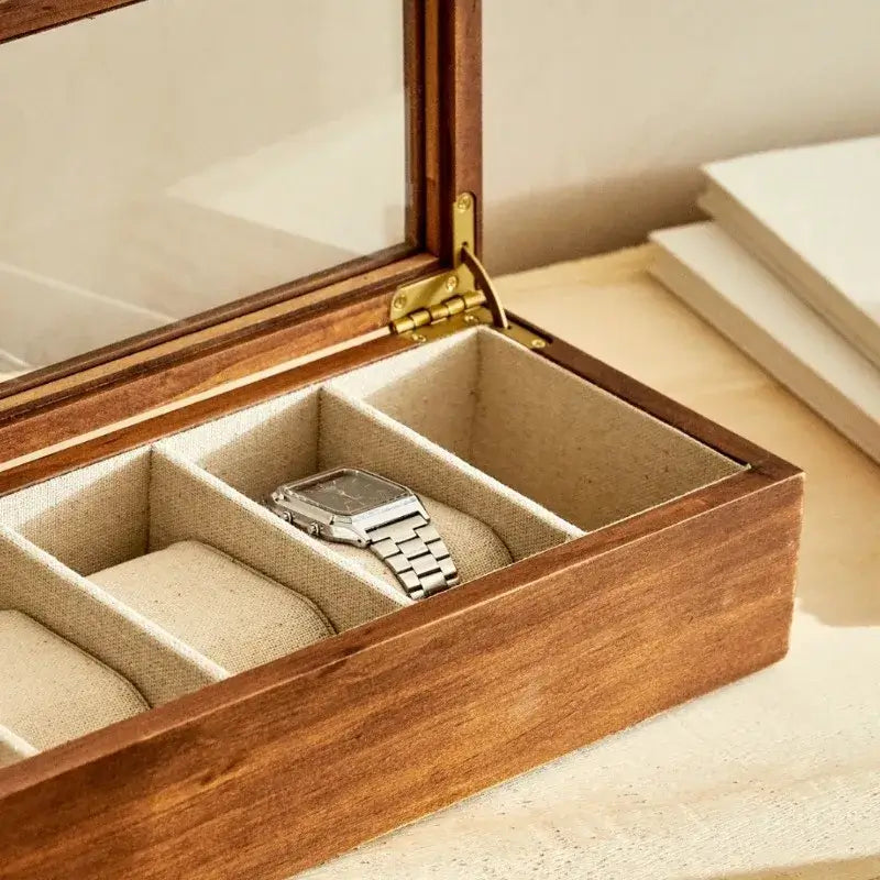 Caixa de Madeira Luxuosa para Relógios