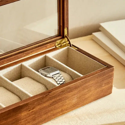 Caixa de Madeira Luxuosa para Relógios