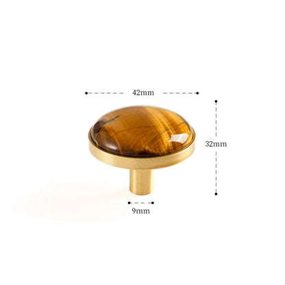 Ganchos de Latão e Pedra Natural - Elegância Nórdica