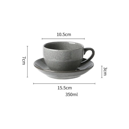 Xícara de Café com Pires em Cerâmica