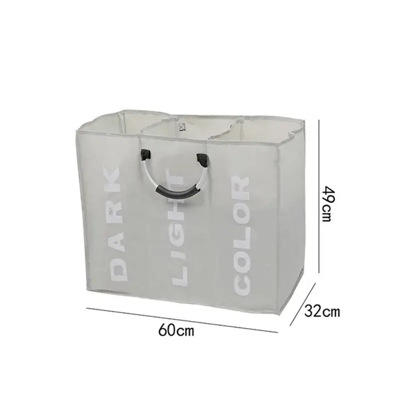 Cesto Dobrável Impermeável com 3 Compartimentos