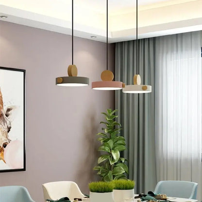 Luminária Pendente Nórdica LED Macaron