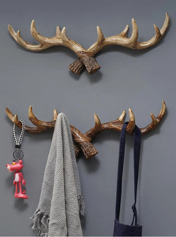 Gancho Decorativo de Parede Antler Vintage