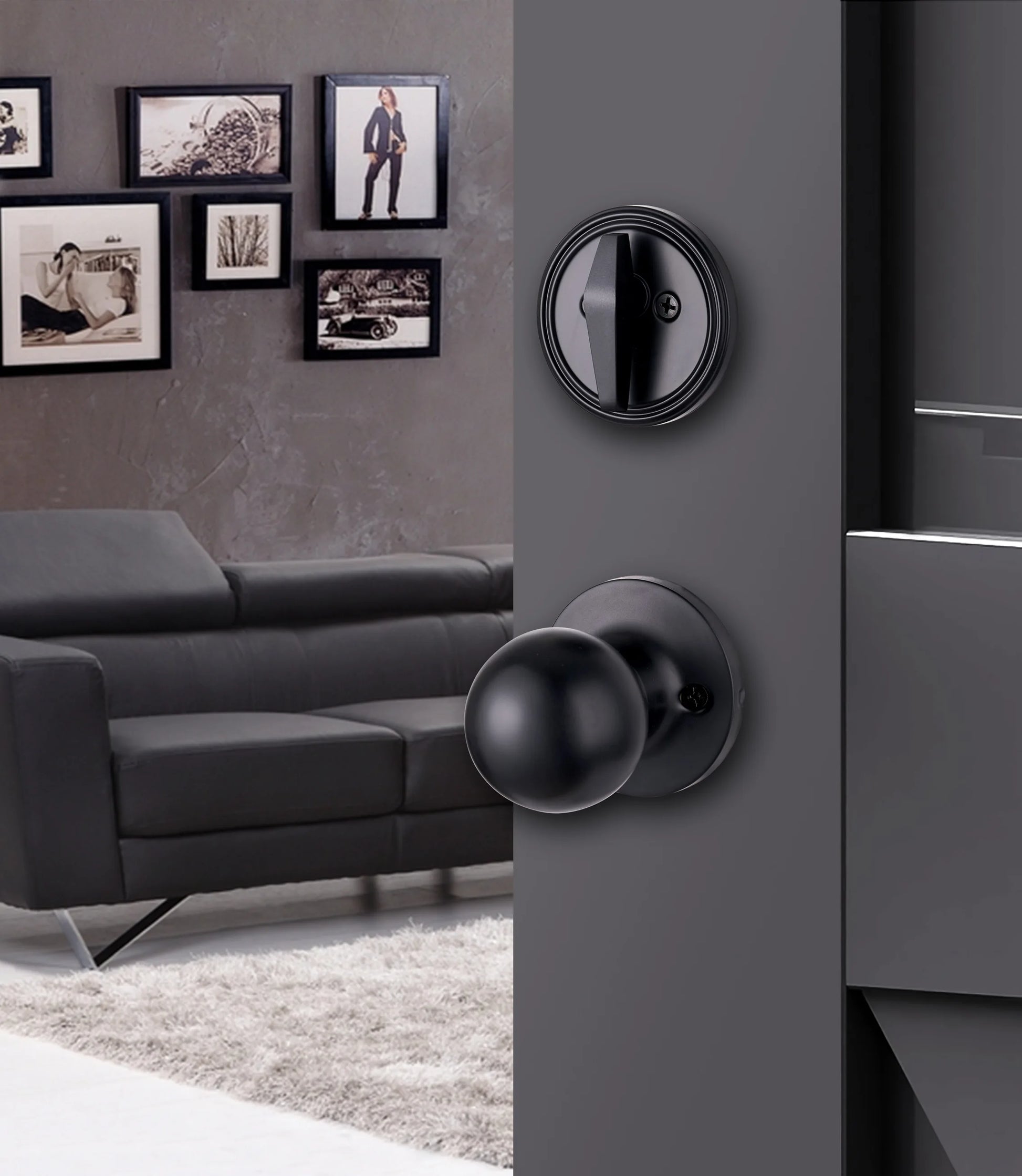 1 conjunto de fechaduras de porta de liga de zinco estilo europeu americano fechadura de porta ao ar livre villa porta de entrada grande alça fechadura anti-roubo com chave